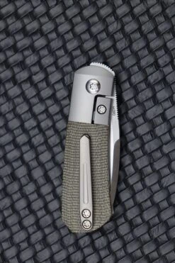 Pena Knives X-Series Micro Apache W/ Green Micarta -Nc Blade image 68a78800 5c84 4693 a3fa 5af56618a34f