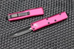 Microtech UTX-85 Double Edge Black & Pink 232-1PK