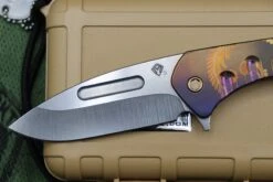 Medford Praetorian Slim Flipper Tumbled S35VN & Filigree Violet/Bronze -Nc Blade image 75ff9103 4ac0 4480 ab1f dfa24c7a8ab3
