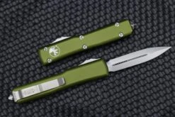 Microtech Ultratech Double Edge Stonewash Standard & OD Green 122-10OD -Nc Blade image 782583c3 ab64 4113 8c4a d81c2569e2a2