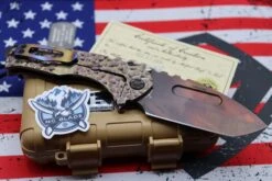 Medford Knife Praetorian T Peaks & Valleys Violet-Bronze Fade & Flamed Hardware With S35 Vulcan Tanto 106-186 -Nc Blade image 7a033ea2 17fa 47b8 a8b4 1fddaa1b80cc