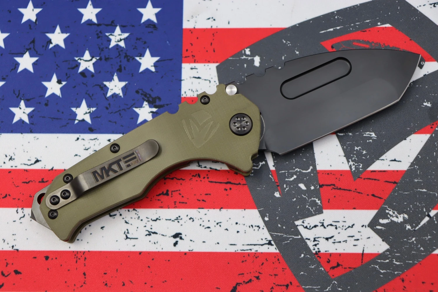 Medford Scout M/P Praetorian OD Green G10 & PVD D2 Blade W/ PVD Hardware/Clip/Breaker 2 Medford Scout M/P Praetorian OD Green G10 & PVD D2 Blade W/ PVD Hardware/Clip/Breaker - Image 2