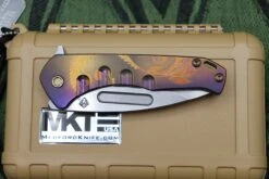 Medford Praetorian Slim Flipper Tumbled S35VN & Filigree Violet/Bronze -Nc Blade image 7e377f65 093e 4295 b6b6 02d58cecdc14