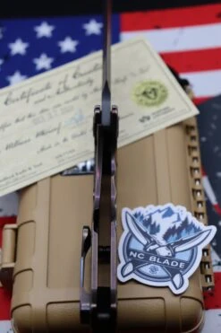 Medford Knife Praetorian T Peaks & Valleys Violet-Bronze Fade & Flamed Hardware With S35 Vulcan Tanto 106-186 -Nc Blade image 82d7e2d4 a471 4d75 bcba 5a513e856909