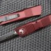 Microtech Combat Troodon D/E Black Standard & Merlot Red 142-1MR