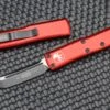 Microtech UTX-85 Tanto Black Standard & Red 233-1RD