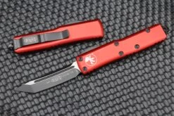 Microtech UTX-85 Tanto Black Standard & Red 233-1RD