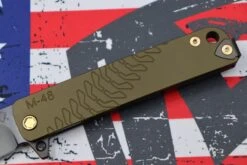 Medford M-48 Mustard Green Aluminum Handle W/ PVD Spring & Bronze Hardware W/ PVD Clip & PVD S35VN -Nc Blade image 8b846291 9d17 4fd0 9e01 47bc8b5d9e8f