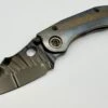 Marfione Custom Knives & Borka Blades Stitch W/ DLC Diamond Wash Rocked Double Star Grind M390 & Cosmic Titanium