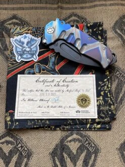 Medford Knife Praetorian T Flamed & Blue With S35 Tanto 104-027 -Nc Blade image 91e569f5 7c3a 4a8e 8c2e e41522dccf07