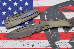 Medford Knife Slim Midi Drop Point PVD S35 & PVD Handles W/ Flamed Hardware & Brushed/Flamed Clip