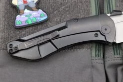 Jake Hoback Knives Summit DLC Titanium & M390 Stonewash -Nc Blade image 9468761c 45b7 499d b2f5 9337edb1b4e9