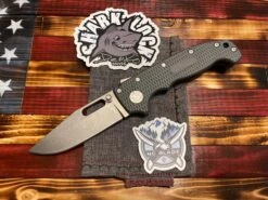 Demko Knives G-MG AD20 Gray Grivory 20CV W/ Cut Out