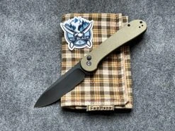 Civivi Elementum Button Lock Olive Green Micarta C2103B