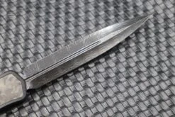 Heretic Knives Cleric II 2 Vegas Forge D/E DLC Damascus & Marble Carbon Fiber Inlays W/ Flamed Clip/Button -Nc Blade image 962fc061 8413 4ae5 8188 42c7259fd914