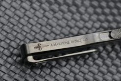 Marfione Hera DLC Satin D/E W/ Two Tone DLC Satin Finish Titanium Handle W/ Carbon Fiber Inlays & DLC Two Tone Hardware -Nc Blade image 99c23fa8 1d48 4326 9c69 f3db9ae2cd12