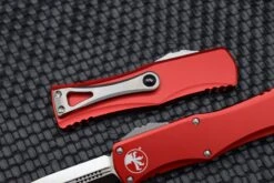 Microtech Hera Double Edge Satin Standard & Red 702-4RD -Nc Blade image 9a524377 4c51 47f8 9df9 e337c193e9a3