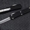 Microtech Makora Double Edge Stonewash Full Serrated & Black Signature Series 206-12S