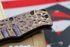 Medford Knife Praetorian T Peaks & Valleys Violet-Bronze Fade & Flamed Hardware With S35 Vulcan Tanto 106-186 -Nc Blade image 9bec19d6 97a9 43b7 adbd c14c6bd3e324