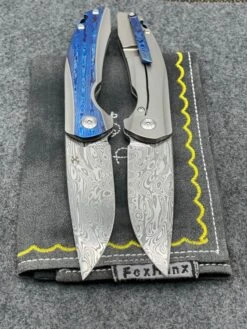 Kansept Knives Mini Accipitier Timascus & Damasteel Front Flipper K2007A7 -Nc Blade image 9c128256 5890 4988 8ad2 fb60c43c9f33