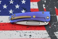 Medford Midi Marauder S35 Tumbled Tanto & Dark Blue Bronze Filigree Handles W/ Bronze Hardware/Clip 16 Medford Midi Marauder S35 Tumbled Tanto & Dark Blue Bronze Filigree Handles W/ Bronze Hardware/Clip -Nc Blade image 9f9b0e4e 3727 4e72 891c 914ae04f8731