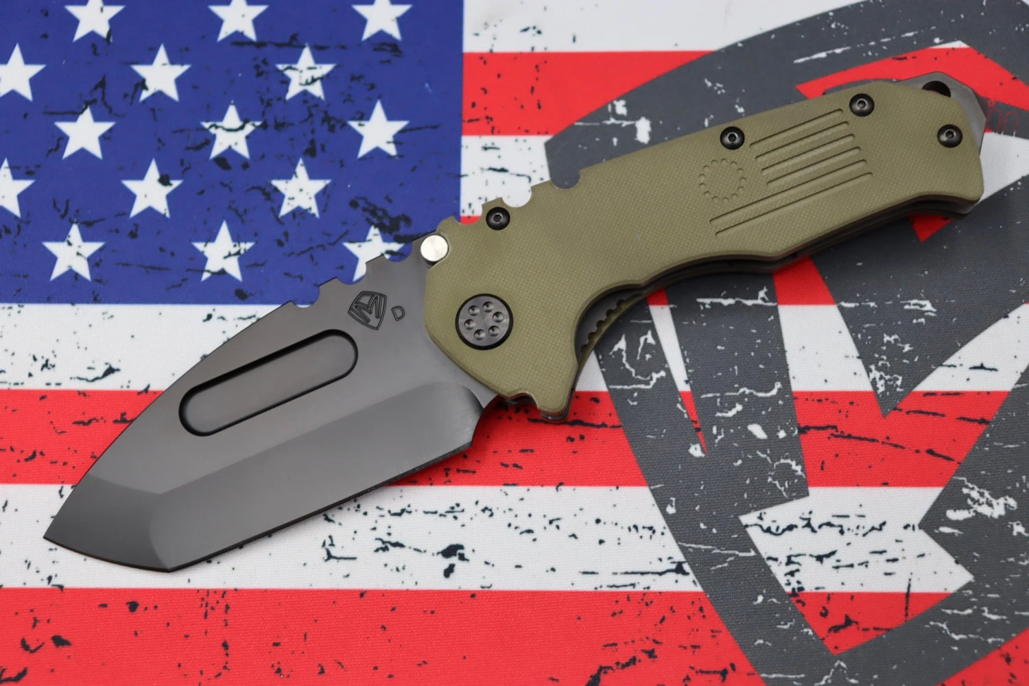Medford Scout M/P Praetorian OD Green G10 & PVD D2 Blade W/ PVD Hardware/Clip/Breaker 1 Medford Scout M/P Praetorian OD Green G10 & PVD D2 Blade W/ PVD Hardware/Clip/Breaker