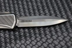 Marfione Hera DLC Satin D/E W/ Two Tone DLC Satin Finish Titanium Handle W/ Carbon Fiber Inlays & DLC Two Tone Hardware -Nc Blade image a07b2f41 76fd 4c43 b49e 321d557e3434
