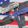 Medford Micro Praetorian T W/ PVD S35 Drop Point & Blue/Tumbled Finish