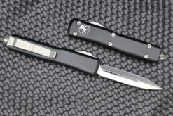 Microtech Ultratech Double Edge Satin Full Serrated & Black 122-6 -Nc Blade image a9dcc81d 6c39 4347 8ee5 f3f2b693114c