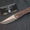 Marfione Custom Knives & Borka Blades Collaboration SBTF Diamond Finished M390 Blade & Bloodwash Scales