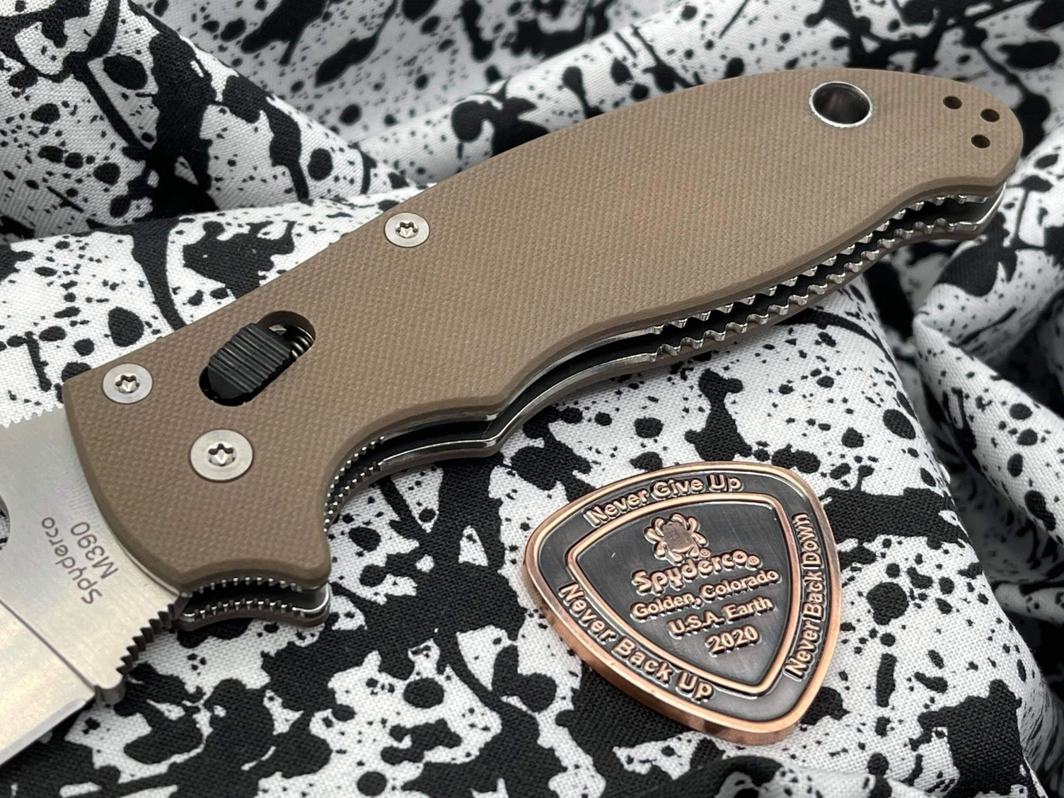Spyderco Manix 2 Earth Brown Exclusive M390 C101GPBN2 2 Spyderco Manix 2 Earth Brown Exclusive M390 C101GPBN2 - Image 2