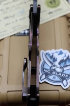 Medford Knife Praetorian T Peaks & Valleys Violet-Bronze Fade & Flamed Hardware With S35 Vulcan Tanto 106-186 -Nc Blade image b39adb0a fadb 46d6 baa4 c16b191e7e28