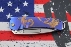 Medford Midi Marauder S35 Tumbled Tanto & Dark Blue Bronze Filigree Handles W/ Bronze Hardware/Clip 17 Medford Midi Marauder S35 Tumbled Tanto & Dark Blue Bronze Filigree Handles W/ Bronze Hardware/Clip -Nc Blade image b3a5ab46 79bc 41fb bd71 963e56ef9a44