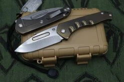 Medford Praetorian Slim Drop Point Tumbled S35VN & Bronze Ano