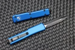 Microtech UTX-70 Double Edge Black Full Serrated & Blue 147-3BL -Nc Blade image b9ec3ddf 98e4 4837 8d39 5decf9c99696