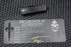 Marfione Troodon Mini Double Edge Mirror Polish W/ Black Hefted Handle & Blue Ringed Hardware -Nc Blade image ba1f0f2f b46a 4c20 af3e adde02569949