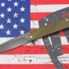 Medford M-48 Mustard Green Aluminum Handle W/ PVD Spring & Bronze Hardware W/ PVD Clip & PVD S35VN