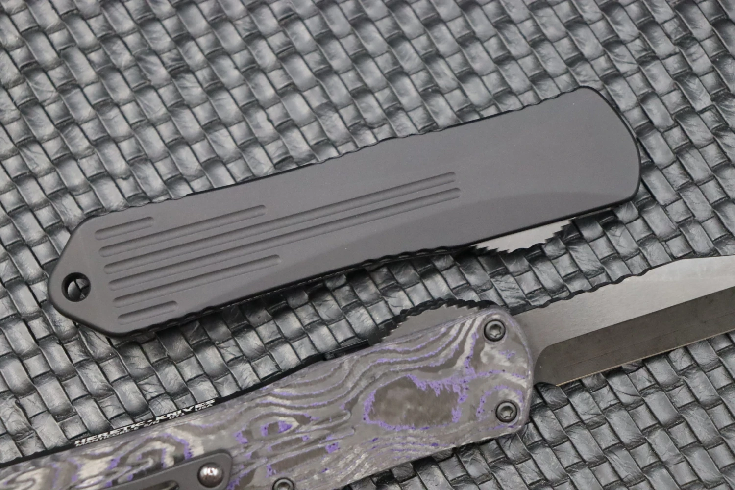 Heretic Knives Manticore E Bowie DLC & Purple Camo Carbon H026B-6A-PUCF 4 Heretic Knives Manticore E Bowie DLC & Purple Camo Carbon H026B-6A-PUCF - Image 4