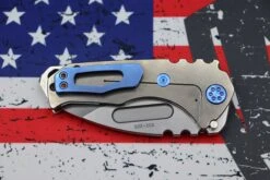 Medford Praetorian Genesis T S35 Tumbled Drop Point & Tumbled Handles W/ Blue Hardware/Clip -Nc Blade image bcfcf584 9463 4fc0 b147 9aea67b54f27