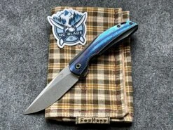 Kansept Knives Mini Accipiter Timascus S35VN & Black Front Flipper K2007A6