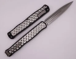 Heretic Knives Cleric II 2 Stonewash Double Edge Magnacut W/ Stainless Bubble Inlays H020-2A -Nc Blade image c7466ed6 5060 4515 a48a 743937b7869c