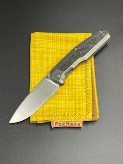 Custom Knife Factory FIF20 Titanium Handles With Carbon Fiber Inlay