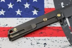 Medford M-48 Mustard Green Aluminum Handle W/ PVD Spring & Bronze Hardware W/ PVD Clip & PVD S35VN -Nc Blade image c90a8567 6a8b 4ed8 ac00 9520463c6d80