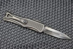 Marfione Hera DLC Satin D/E W/ Two Tone DLC Satin Finish Titanium Handle W/ Carbon Fiber Inlays & DLC Two Tone Hardware -Nc Blade image caf1454e 66d2 4d2a 9e6f e6ed1562087e