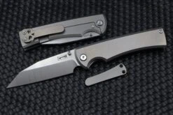 Chaves Knives Ultramar 229 Sangre Wharncliffe M390 & Stonewash Titanium