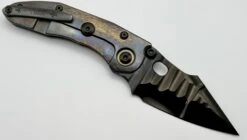 Marfione Custom Knives & Borka Blades Stitch W/ DLC Diamond Wash Rocked Double Star Grind M390 & Cosmic Titanium -Nc Blade image ce230ca5 7269 4a65 a2cb 116fe6b4ce6e