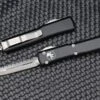 Microtech Ultratech Double Edge Satin Full Serrated & Black 122-6