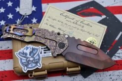 Medford Knife Praetorian T Peaks & Valleys Violet-Bronze Fade & Flamed Hardware With S35 Vulcan Tanto 106-186 -Nc Blade image d4e55b27 7375 4ffa 8402 09c5dec5323b