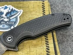 Civivi Pintail Flipper Twill Carbon Fiber Overlay On Black G10 Handle (2.98" Black Hand Rubbed Damascus) C2020DS-1 -Nc Blade image d796f803 647c 4353 bf03 b1823e1ef2d5