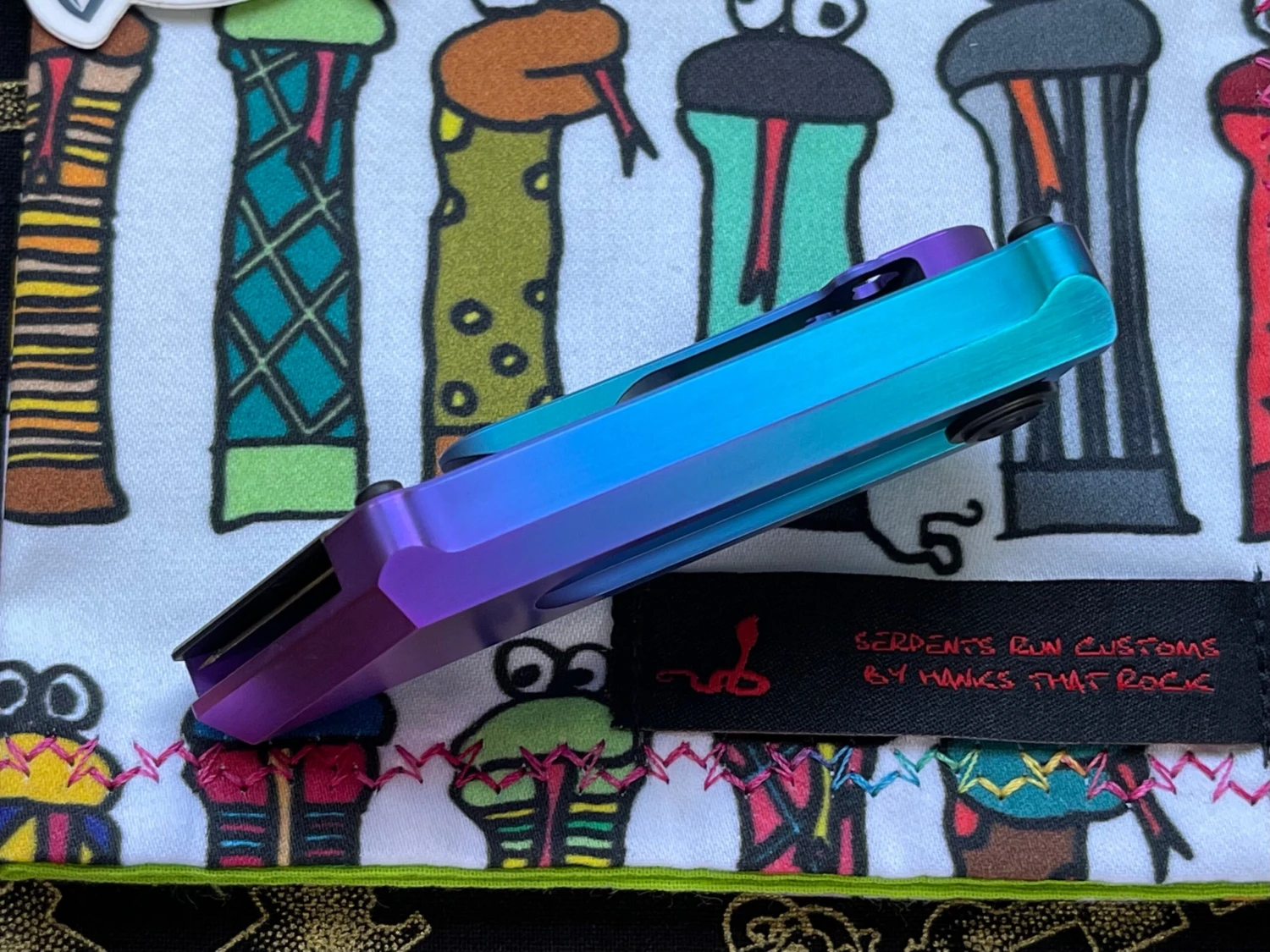 Chaves Knives Gen 2 Titanium C.H.U.B PVD Chub Modified #4 4 Chaves Knives Gen 2 Titanium C.H.U.B PVD Chub Modified #4 - Image 4